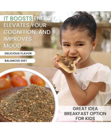 Premium Lebanese Zaatar Spice Blend with Toasted Sesame Seeds, Dried Thyme, and Sumac | Versatile Seasoning for Steak, Bagels, Dips | Low Sodium Organic Spices | 2oz Pack - Buy Online on GoSupps.com