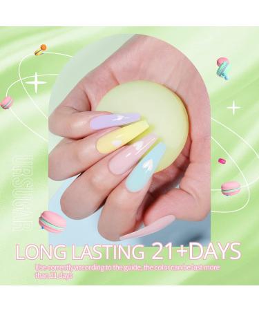 UR SUGAR Pastel Poly Extension Gel Nail Kit - 6 Summer Colors | Acrylic Gel Builder Set with Slip Solution & Manicure Tools - Buy Online on GoSupps.com