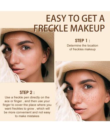 Natural Freckles Pen Duo - Waterproof & Long-Lasting Chestnut & Dark Brown Color Makeup Pens for Sun-Kissed Look - Buy Online on GoSupps.com