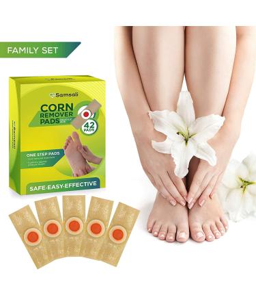 Samsali Corn Remover 42 Pack - Best Corn Remover for Feet and Toes, Callus and Corn Feet Remover - Toe Corn and Callus Removal Solution - Buy Online on GoSupps.com