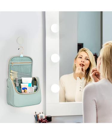 Travel Makeup Bag for Women - Large Green Cosmetic Organizer - Buy Online on GoSupps.com