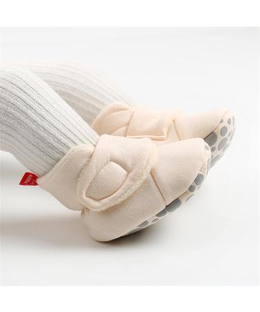 TMEOG Baby Booties Slippers | Newborn Winter Shoes for Boys Girls | 6-12 Months Beige - Buy Online on GoSupps.com