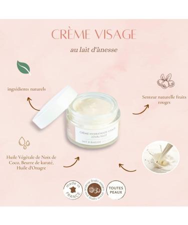 Lady Mathilde Moisturizing Face Cream - 100% Natural Donkey Milk for All Skin Types - Made in France - 50 ml Jar - Buy Online on GoSupps.com