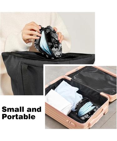 Black & White Branch Tree Women's Portable Period Bag | Napkin Storage Menstrual Cup Pocket & Breastfeeding Pillow Holder for Teens & Girls - Buy Online on GoSupps.com