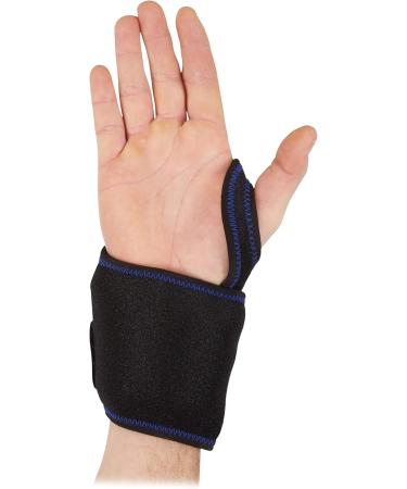 Buy 2x Cooling Pad Wrist Wraps for Joint Pain & Tendonitis - Warm/Cold Neoprene Bandage & Gel Pack - Black/Blue - International Shipping Available - Buy Online on GoSupps.com