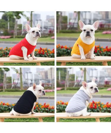 TVMALL 4-Pack Dog T Shirts Pet Blank Clothes Summer Cotton Vest Breathable Soft Basic Clothes Plain Dog Sweatshirt Apparel for Medium Large Boy Girl Dogs 5XL - Buy Online on GoSupps.com