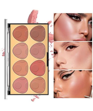  TianWlio blush cream multi purpose blush blush blush palette natural blush palette 8 colors matte blush powder shine makeup palette face makeup palette blush palette blush foundation - Buy Online on GoSupps.com
