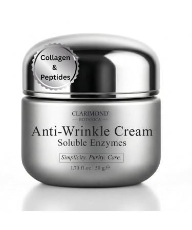 Radiance Renewal Anti-Wrinkle Face Cream Collagen & Peptides Hydrating Brightening Firming Fine Line Reduction Skin Tightening Plumping Moisturizer Skincare w/Pro-Xylane & Soluble Enzymes 50g - Buy Online on GoSupps.com
