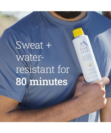 Buy Oars + Alps Mineral SPF 50 Sunscreen Spray - Vitamin E Antioxidants Water & Sweat Resistant - 6 Oz | Shop Internationally - Buy Online on GoSupps.com