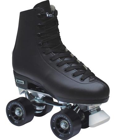 Chicago Men's Premium Leather Lined Rink Roller Skate Size 10 - Precision Rink Skate - Buy Online on GoSupps.com