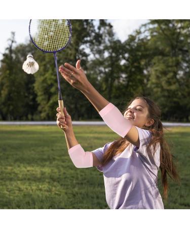 Elbow Brace Compression Sleeve - Pain Relief Support for Tennis & Golf - Pink Arm Sleeve for Men & Women - Buy Online on GoSupps.com