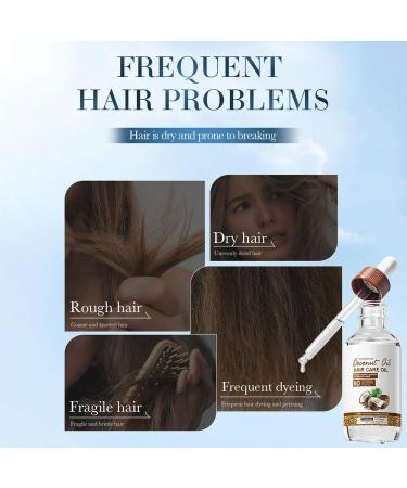 Strengthening Hair Oil 60ml Shine Anti-Hair Loss Hair Care Solution | 60ml Strengthening Anti-Hair Loss Hair Oil Deep Hydration for Women Men Damaged Curly Dry and Split End Hair - Buy Online on GoSupps.com