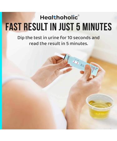 Healthoholic 18 Pack THC Urine Test Kit - High Sensitivity Marijuana Detector with 18 Tests & Cups - Buy Online on GoSupps.com