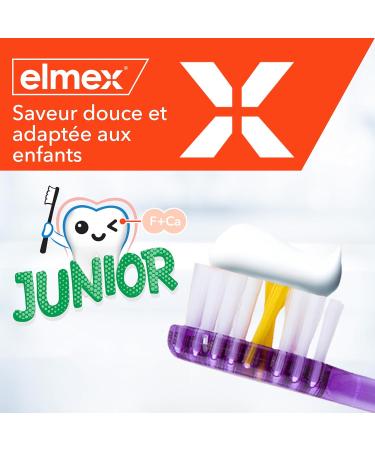Elmex Junior Toothpaste Ages 6-12 | Caries Protection | Mint Flavor | No Dyes | Children's Toothpaste for Stronger Teeth | - Buy Online on GoSupps.com