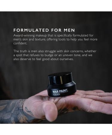 War Paint For Men Cream Concealer with Tea Tree Oil - Vegan & Cruelty-Free - Fathers Day Gift - Natural Looking Makeup for Men - Light Shade - Buy Online on GoSupps.com