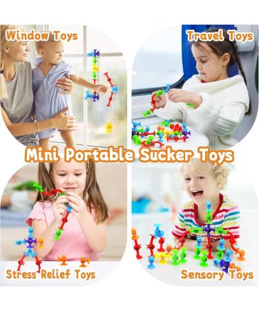 Echocube Suction Toy Set | 28 Silicone Suction Cup Bathing Toys for Kids 3+ | Sensory Play Stress Relief & Travel Toys for Toddlers & Adults - Buy Online on GoSupps.com