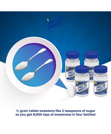Necta Sweet Saccharin Tablets 1/2 Grain 1000 Tablet Bottle - Pack of 4 | Buy Now - Buy Online on GoSupps.com
