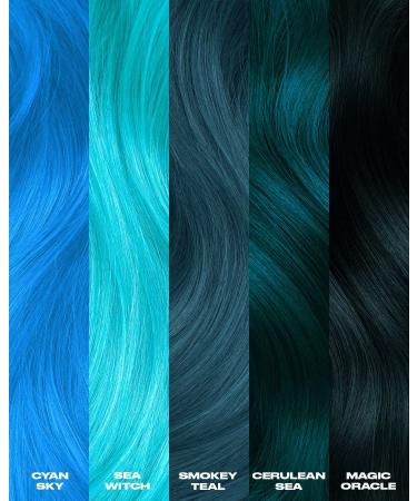 Lunar Tides Sea Witch Hair Dye - Semi-Permanent Blue Hair Dye for Vibrant Color | International Shipping Available - Buy Online on GoSupps.com