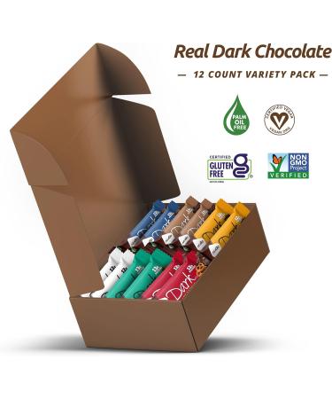NuGo Dark Variety Box - 12 ct. Pretzel Chocolate Chip, Mint Chocolate Chip, Mocha, Peanut Butter Cup, Almond - 11-12g Protein, Vegan, Gluten Free, Kosher Pareve - Buy Online on GoSupps.com
