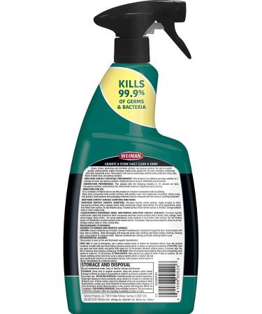 Weiman Disinfectant Granite Daily Clean & Shine 32oz (2 Pack) - Safely Clean, Disinfect & Shine Granite, Marble, Quartz & More - 2 Pack of 32 Fl Oz - Buy Online on GoSupps.com