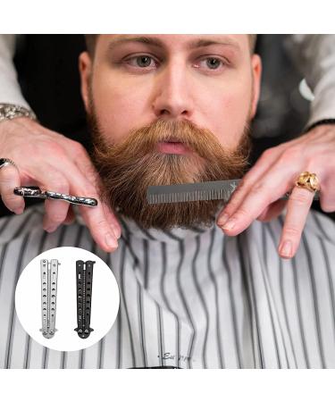 Butterfly Comb Stainless Steel Black Comb for Hair Folding Training Practice Combs Hair Styling Tools Metal Hair Cutting Comb Stainless Steel Practice Butterfly Trainer and Comb Trainer Black(Louis Xvi) - Buy Online on GoSupps.com