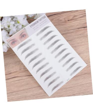 FOMIYES 4 Pcs 3d Eyebrow Stickers Beauty Kit Stickers Waterproof Hair Like Eyebrows 4d Cosmetic Stencil 1 count (Pack of 1) Blackx2pcs - Buy Online on GoSupps.com