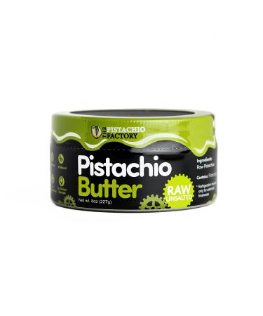 Pistachio Butter - Raw Unsalted - The Pistachio Factory - Non- GMO, Vegan, Kosher, Keto Friendly, High Protein, No Added Sugars, Allergy Friendly 8 Ounce (Pack of 1)