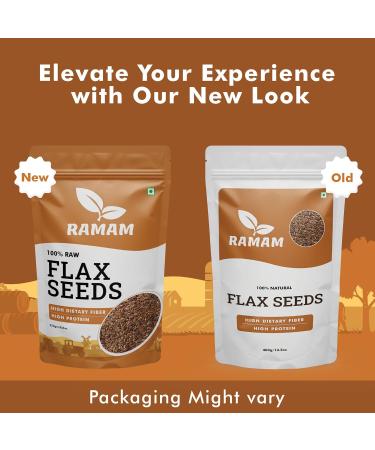 Ramam Linseed 400 gm 100 natural raw flax seeds to eat High dietary fiber Rich in Magnesium Helps manage blood sugar levels and heart health Helps 1 count Pack of 1 - Buy Online on GoSupps.com