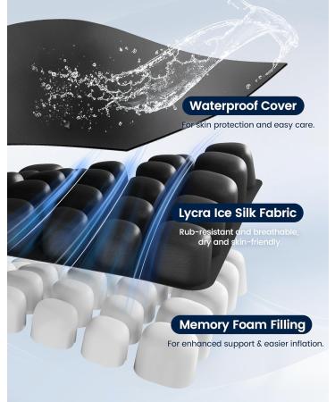 ADERI Airbag Wheelchair Cushion with Ventilation Channels for Pressure Sore - Black - Buy Online on GoSupps.com