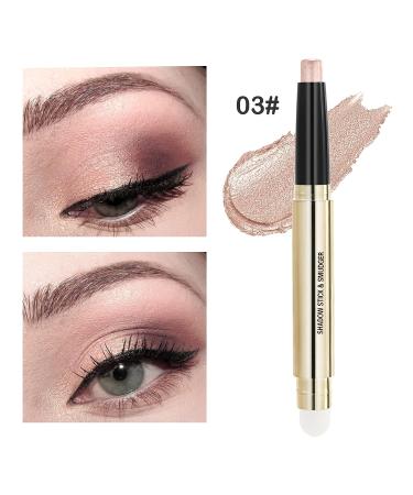 Boobeen Double-Ended Eyeshadow Stick | Waterproof Glitter & Matte Eye Shadow Pen | Creamy Highlighter Pencil for Eye Makeup - Buy Online on GoSupps.com
