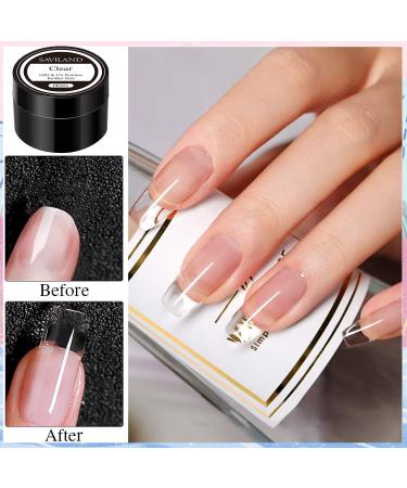 Saviland Builder Nail Gel Kit - 12 Colors Nail Extension Gel Set with Forms and Brushes | Nail Strengthening Manicure Set for DIY Nail Art (B-Sequins Series) - Buy Online on GoSupps.com