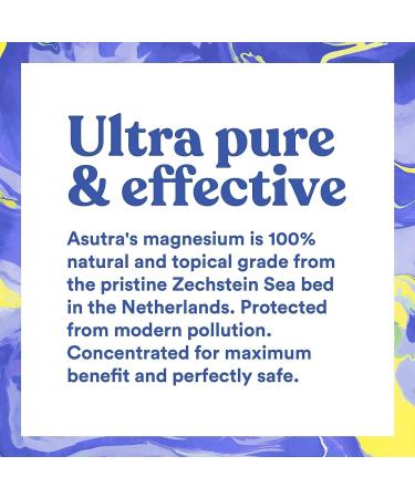 ASUTRA Magnesium Oil Spray 4 fl oz - Magnesium Spray for Leg Cramps Pain Relief Derived from Zechstein Seabed 1pk - Magnesium Body Oil Spray - Buy Online on GoSupps.com