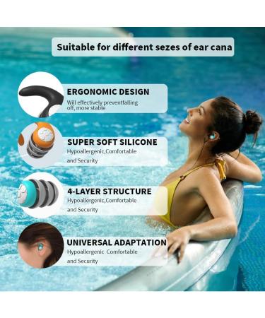 Buy Noise Cancelling Silicone Ear Plugs for Sleeping & Swimming | Soft Waterproof Ear Plugs for Quiet & Comfortable Sleep | Ideal for Ages 12+ - A-green - Buy Online on GoSupps.com