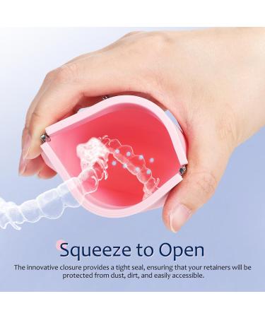 JECOMPRIS Silicone Retainer Case | 4-Part Slim Aligner Etui with Ventilation Holes | Cute & Easy Travel Storage for Retainers - Buy Online on GoSupps.com