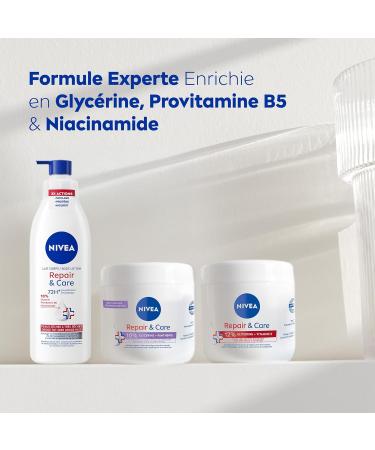 NIVEA Repair & Care Body Lotion for Very Dry Skin (1x 250ml) - Moisturizing Body Lotion with Glycerin Provitamin B5 & Niacinamide - Moisturizing Cream for Rough Skin Extra Dry - Buy Online on GoSupps.com