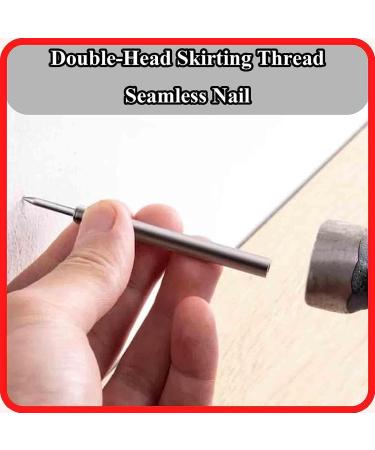 Double-headed nails seamless nail with double-headed skirting thread nail for skirting boards without traces invisible safety screws with double head nails (100 pieces) 100 Pieces. - Buy Online on GoSupps.com