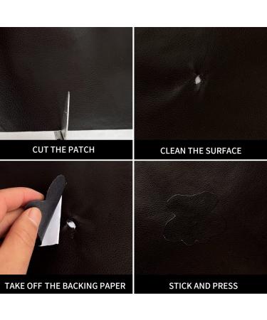 Shagoom Leather Repair Patch  17X79 inch Repair Patch Self Adhesive Waterproof  DIY Large Leather Patches for Couches  Furniture  Kitchen Cabinets  Wall (17X79 inch  Dark Brown) 17X79 inch Dark Brown - Buy Online on GoSupps.com