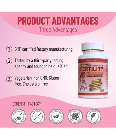 Wins Town Fertility Tablets for Women Female Prenatal Vitamin Supplements Support Ovulation & Conception 60 Tablets - Buy Online on GoSupps.com