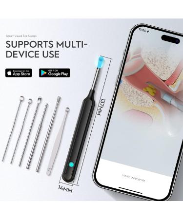 Oxbird 1080P Wireless Ear Wax Removal Kit with Camera - Smart Ear Cleaner for iPhone, iPad & Android - Black - Buy Online on GoSupps.com
