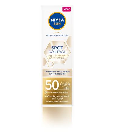 Nivea sun uv face expert anti-pigment spots sun protection luminous 630 SPF 50 (40 ml) moisturizing face sunscreen non-fatty sunscreen with high SPEF