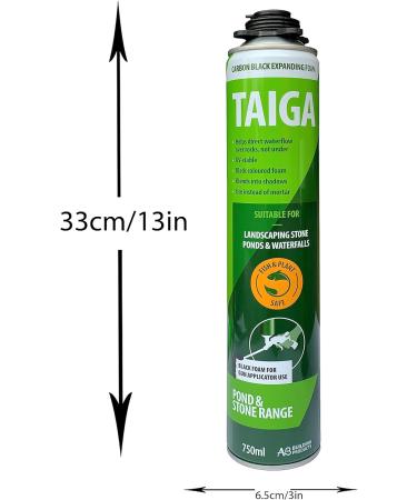 TAIGA Black PU Landscape Pond & Waterfall Foam 750ml - 'Gun-Applied' - Buy Online on GoSupps.com