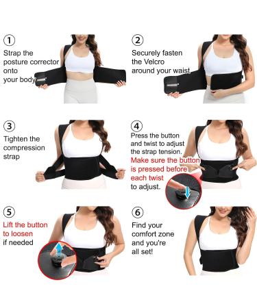 Back Brace & Posture Corrector for Men & Women - Adjustable Shoulder Straightener for Spine Support Scoliosis Relief Hunchback & Thoracic Alignment - Medium Size - Buy Online on GoSupps.com