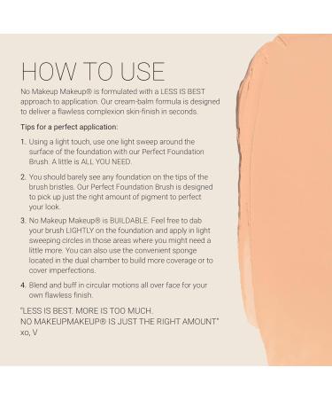 Buy No Makeup Makeup Foundation - Long-Lasting Buildable & Lightweight | Cruelty-Free Vegan Fragrance-Free | Fair 02 - Buy Online on GoSupps.com