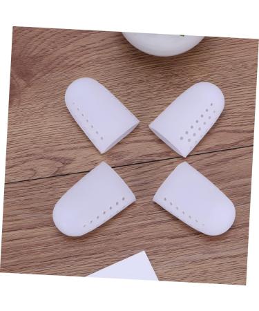 DOITOOL Silicone Gel High Heel Protectors - 2 Pair Big Toe Caps for Toe Relief and Cushioning - Size 2, White - Buy Online on GoSupps.com