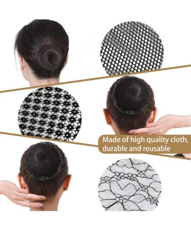 Shop Stylish Hair Network Bun - Mesh Hair Nets with Elastic Edge Reusable Includes 20 Golden Hairpins - Perfect Invisible Bun for Women (3 Pieces) - Buy Online on GoSupps.com