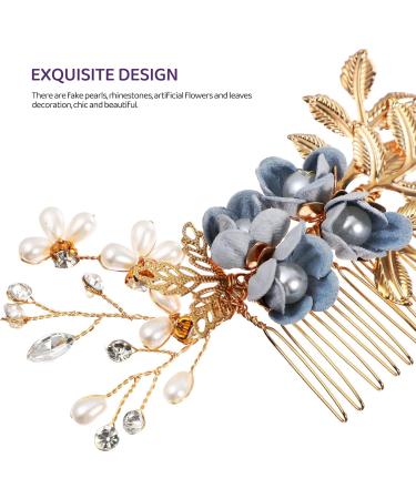 NUOBESTY 2 Set Wedding Hair Clips Combs Bridal Wedding Hair Pins Bridal Wedding Hair Side Combs Twist Spiral Pearl Hair Pins Clips for Women for Brides Women - Buy Online on GoSupps.com