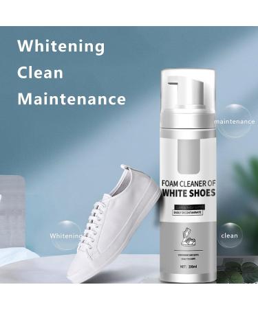 GNAUMORE Foam White Shoe Cleaning Shoe Whitener Shoe Cleaning Foam For White Trainers Whitener Colour Restore For Sneakers Sneaker Whitener Stain Remover - Buy Online on GoSupps.com