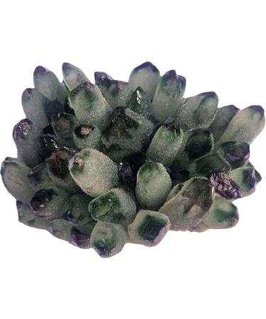 Natural Green Phantom Crystal Ghost Quartz Crystal Cluster Specimen for Home Decoration 2.2lbs Crystal Cluster - Buy Online on GoSupps.com