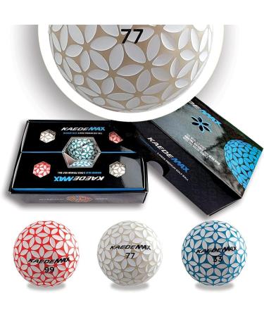 Kaede Max 2 Tone Distance Golf Balls (Half Dozen) - Red/Mint Blue/Pink - Buy Online on GoSupps.com