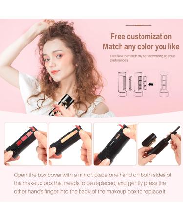 Buy Portable Professional Makeup Kit - Mini Eyeshadow Palette Lip Gloss & Lipstick - 7 Colors for Stunning Looks | International Shipping - Buy Online on GoSupps.com